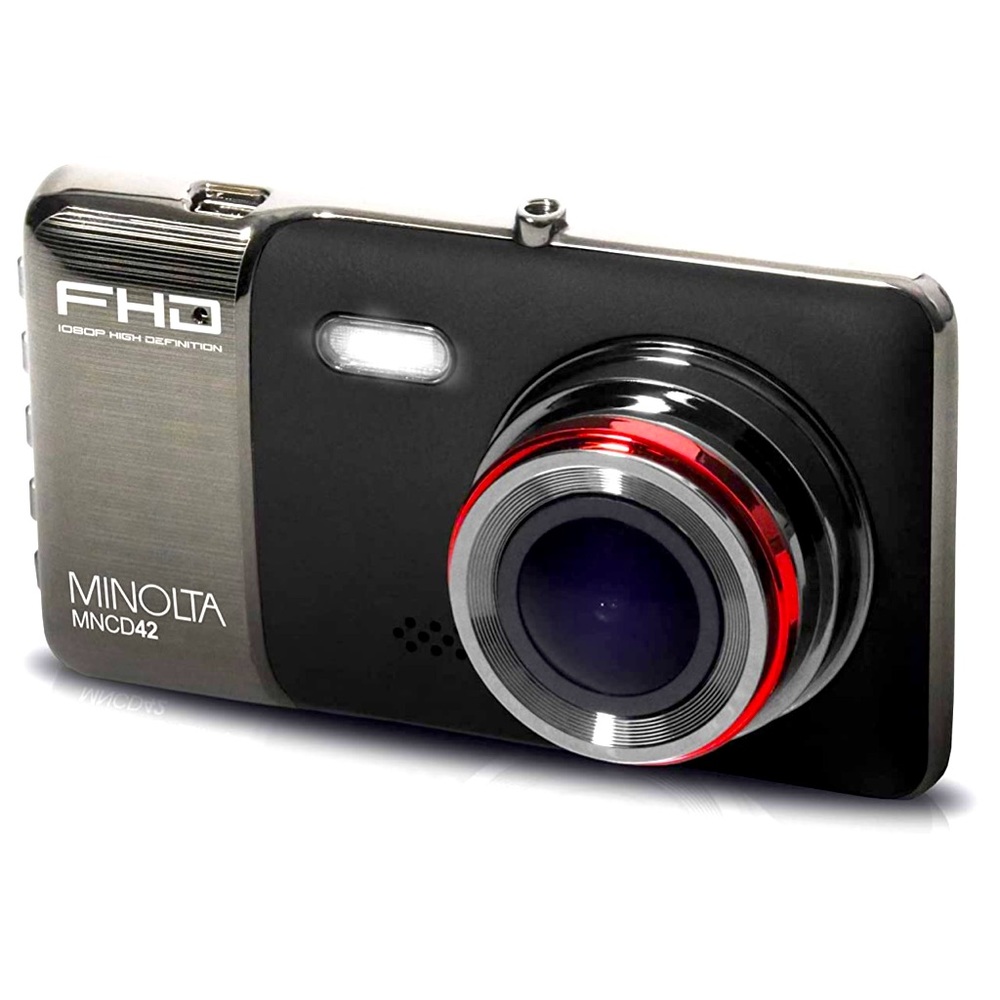 BRAND NEW IN BOX Minolta MNCD42 1080p Full HD Dash Camera with 4-Inch LCD Screen